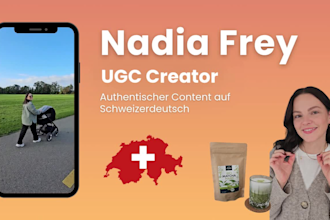 create professional ugc in swiss german, deutsch