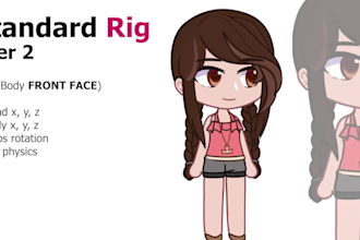 rig your gacha character in live2d cubism