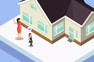 create custom isometric animation explainer video