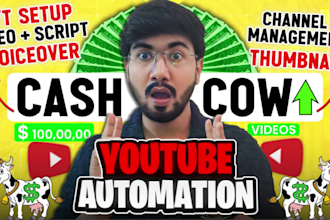 create your passive income source as faceless youtube automation video editor