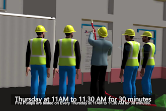 do 3d industrial video workplace safety animated safety training emergency drill