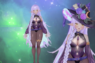 design and rig nsfw liv2d model quality vtuber model commission 3d vtuber model