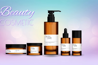 make modern beauty cream product ads for your brand