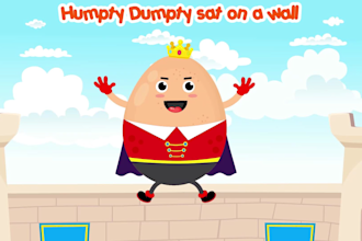 create 2d animation for kids and nursery rhymes
