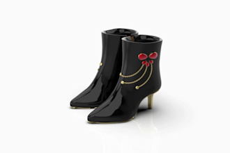 do 3d shoe, sneakers, slipper, boots and heels design