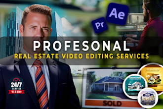 do professional real estate video editing