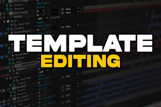 edit envato, videohive, after effects video template editing