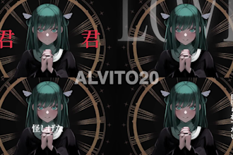 make a professional music video for vtuber