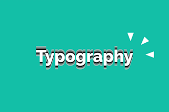 design kinetic typography video or text animation
