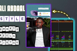 edit shorts like ali abdaal for youtube, podcasts and instagram