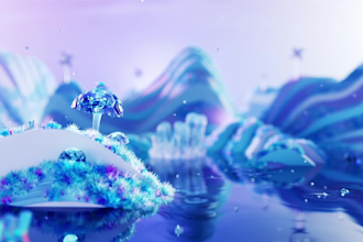 do 4k 3d abstract animation motion graphics houdini 3d animated gif simulation
