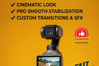 edit dji pocket 4 videos professionally for trips, events