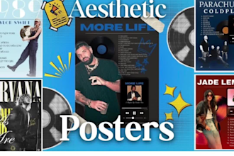 design custom and aesthetic music posters