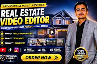 edit listing, promo, tour video for real estate, property