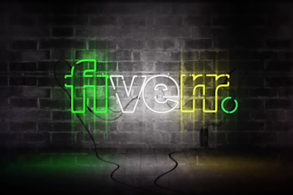 create an amazing neon light logo animation intro video