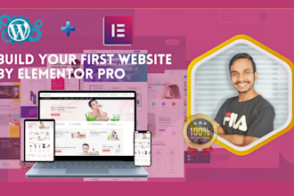 create landing page using elementor pro page builder