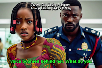 create a mind blowing ai african folktales video, thumbnail and tags for youtube