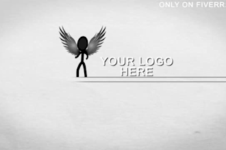 produce a short cartoon logo intro
