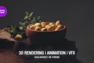 make realistic high quality 3d product animations and visual effects