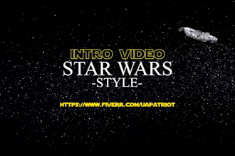 create star wars intro video