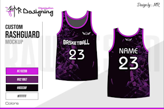 design sublimated basketball jersey and uniform