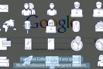 scrape google map or business data with email address