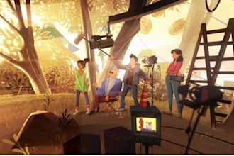 do frame by frame 2d traditional animation video commercial, cartoon anime stlye