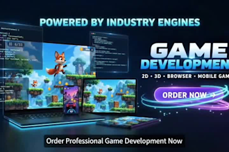 develop 2d 3d games html5 javascript mobile game development unity unreal engine