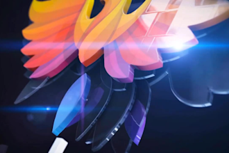 create 5 stunning 3d animated logo intro
