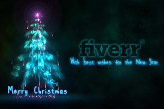 create special smokey christmas tree intro video