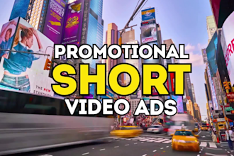create promotional video ads or short video ads for marketing commercial