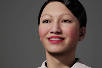 3d human avatar, 3d photorealistic character metahuman model animation, lip sync
