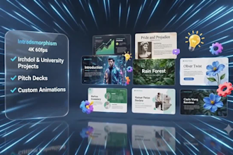 design powerpoint presentation with animation