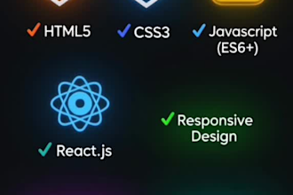 create a responsive,landing page fronted website