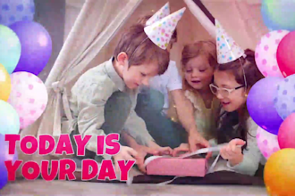 create happy birthday video for kids