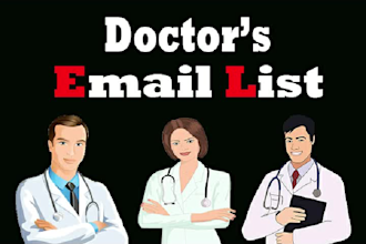 provide doctor email list, dentist and physician lead generation
