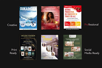 design event flyer, business, event, travel flyer in 6 hours