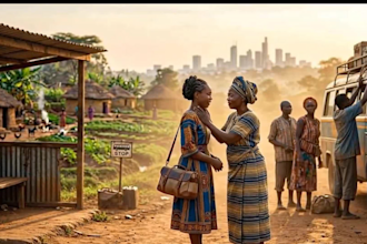 create realistic african forlktale animation, kids rhymes african story ai video