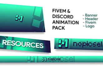 design animated logo for fivem roleplay server and discord