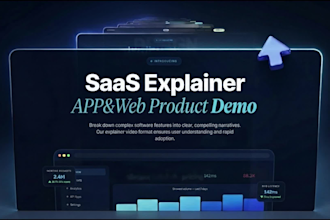 create an app promo, saas demo video, website promo video