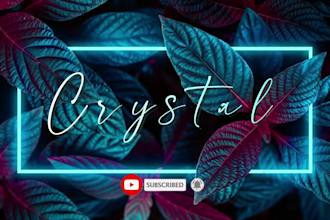design custom neon intro outro for youtube