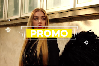 create an amazing youtube intro and outro or promo video