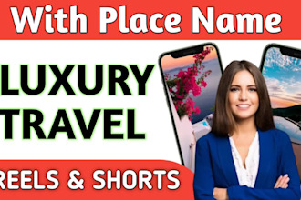 create luxury travel videos for instagram reels tiktok