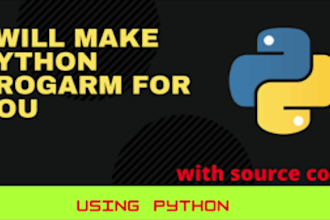 write, debug, or fix your python scripts for automation or custom tasks