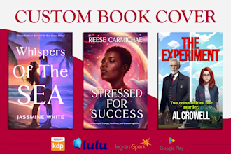 design unique book cover for your novel