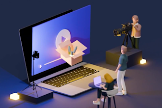 create a professional 3d isometric explainer video