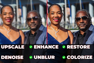 fix, upscale, restore, enhance your images or ai artwork