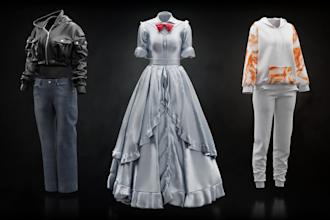 make 3d fashion designs, mockups, patterns, garments and animation in clo3d