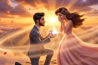 3d ai proposal video 3d romantic storytelling ai disney style animation video