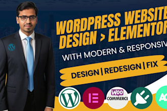 design redesign clone your wordpress website usign elementor